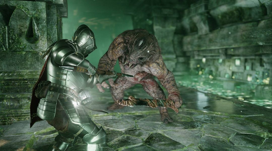 Deep Down Trademark Extended By Capcom - Knight fighting troll