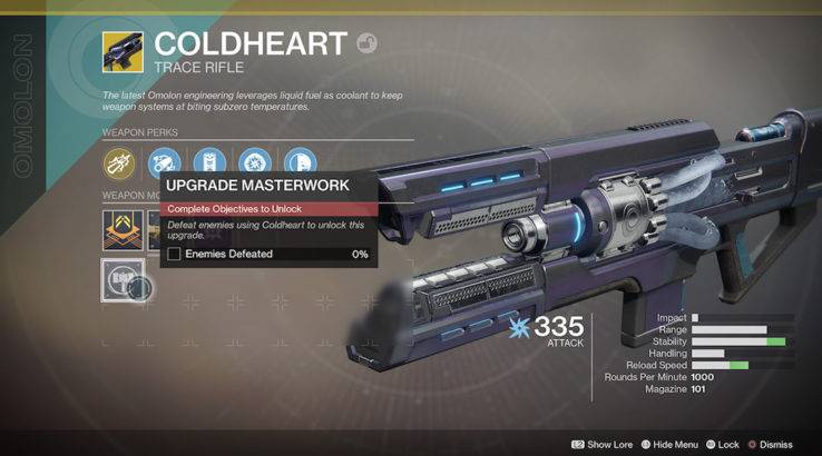 coldheart masterwork objectives