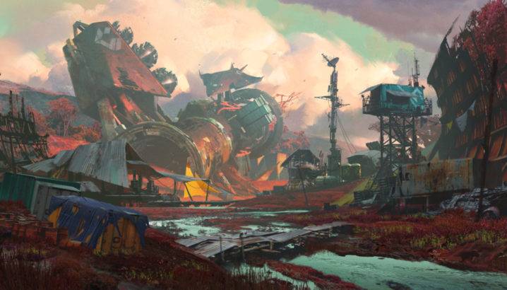 destiny 2 concept art crashed siva ship