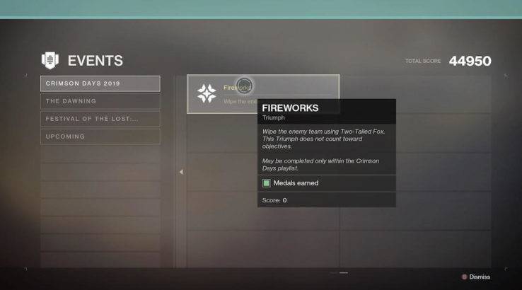 destiny 2 crimson days hidden triumphs