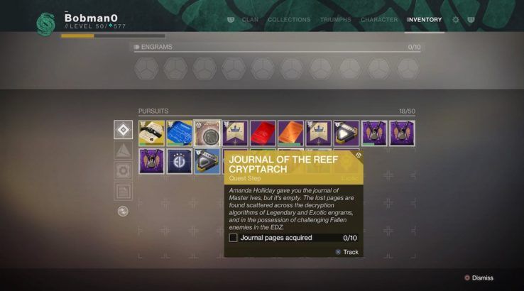 journal of the cryptarch pursuit