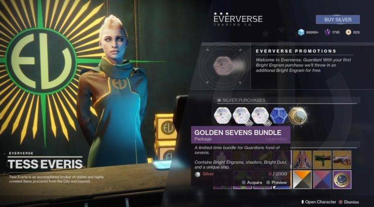 destiny 2 golden sevens bundle