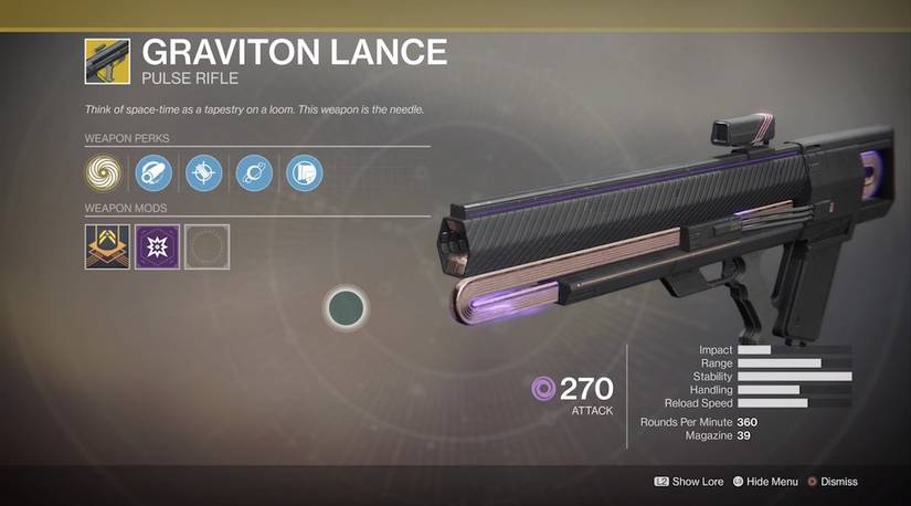 destiny 2 graviton lance exotic