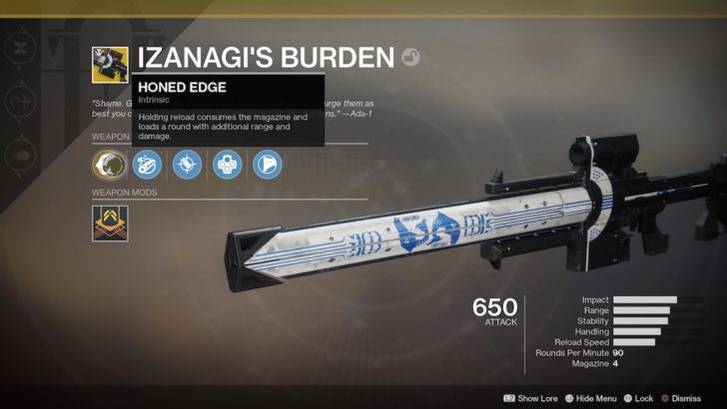 izanagis burden exotic sniper