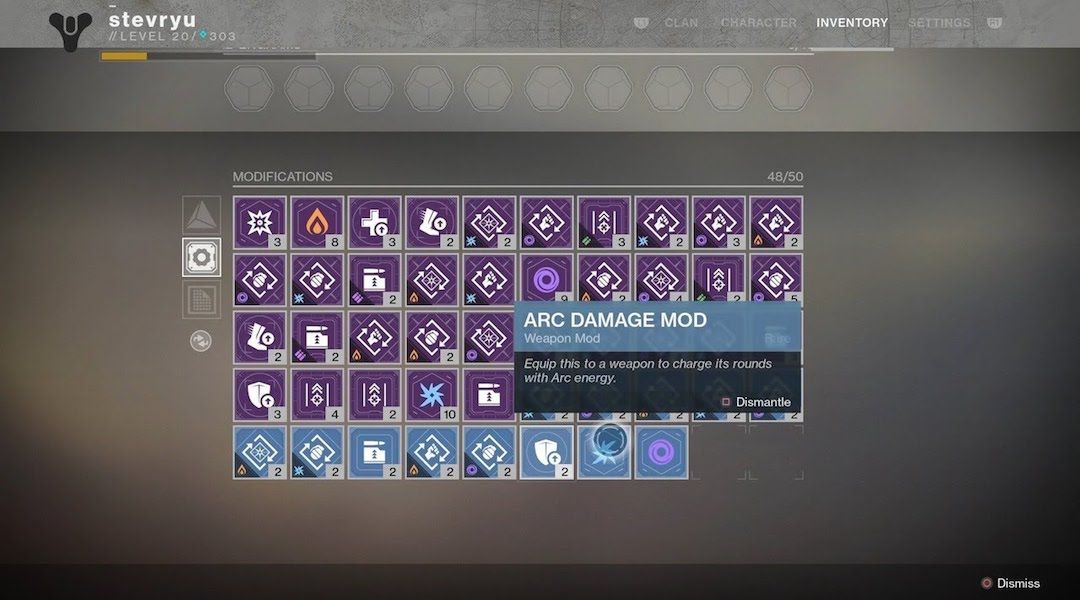 destiny 2 list of mods