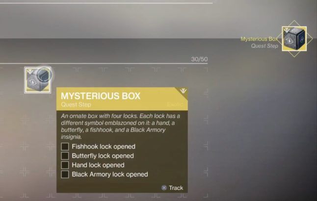 mysterious box quest in destiny 2