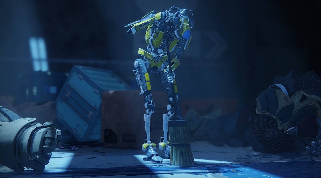 sweeper bot in the tower