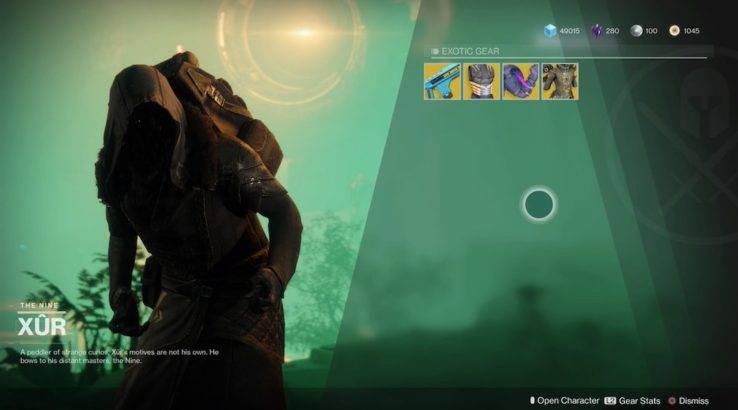 destiny 2 xur exotics sept 15