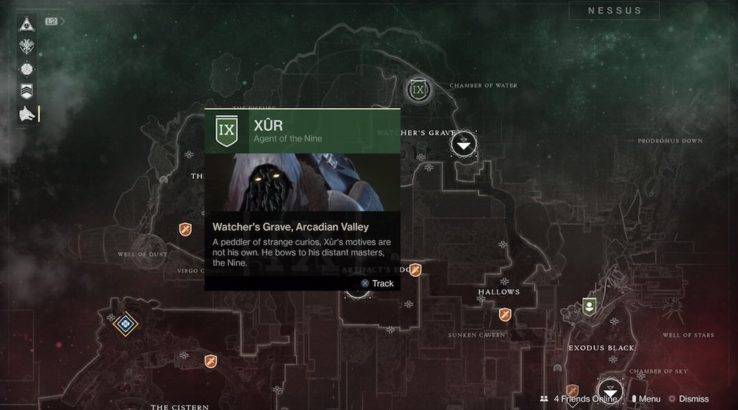 destiny 2 xur location oct 13