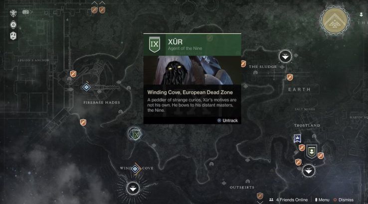 destiny 2 xur location oct 6