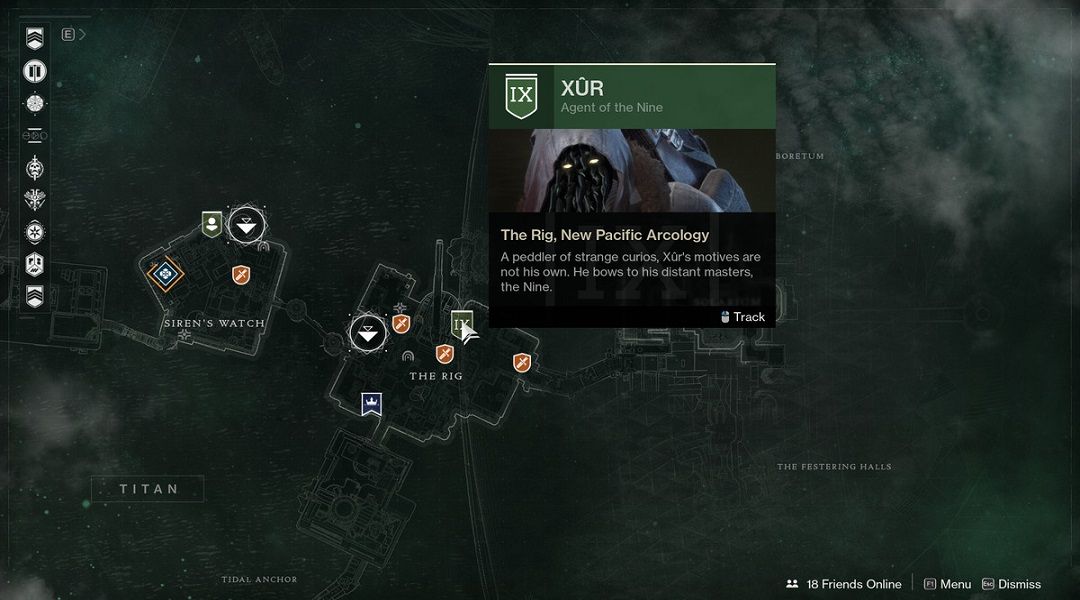 destiny 2 Xur on titan