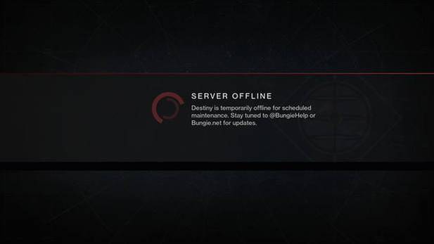 destiny server offline