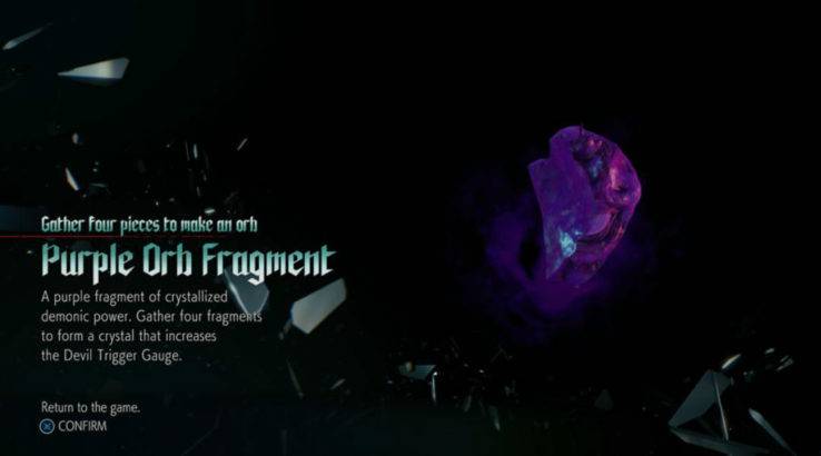 devil may cry 5 purple orb fragment locations