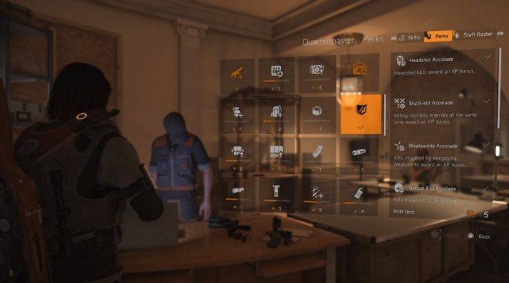 division 2 perk menu