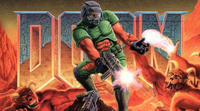 doom original cover doomguy