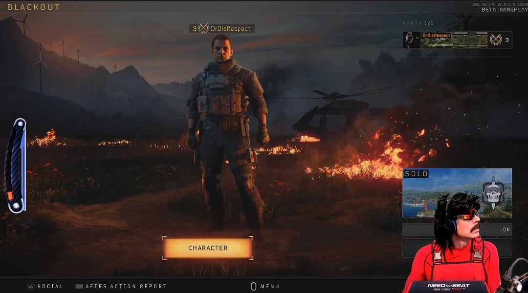 dr disrespect call of duty black ops 4 stream