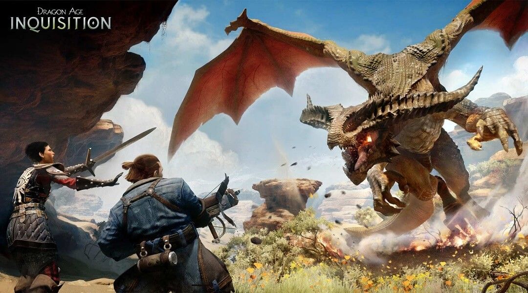 BioWare Planning Dragon Age Tactics Game? - Dragon Age: Inquisition dragon boss fight