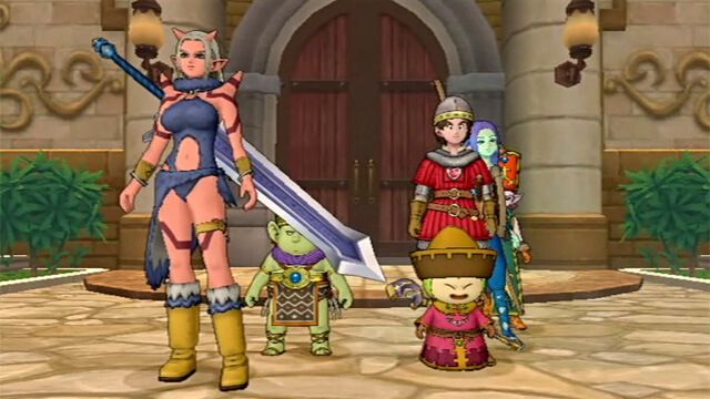 Dragon Quest 10 - Dragon Quest 10 party gameplay