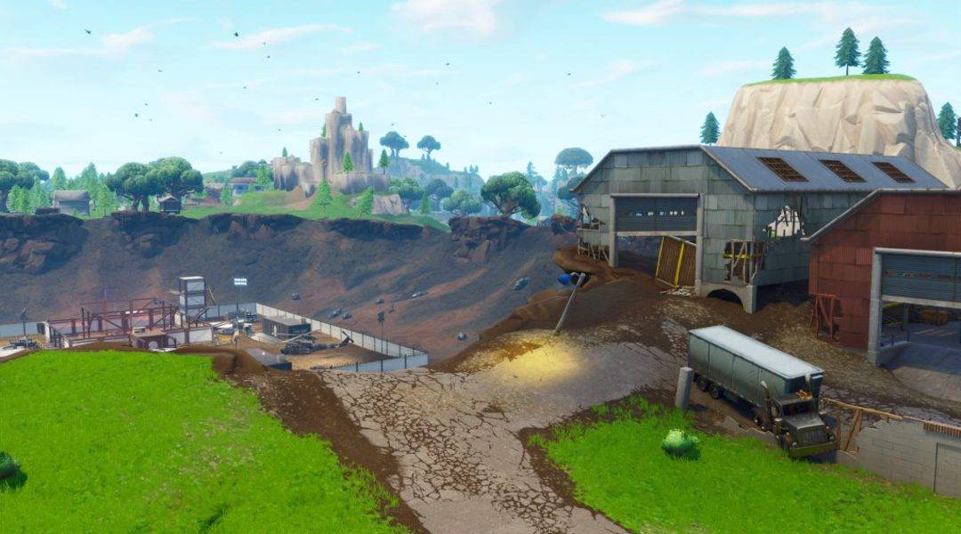 Dusty Divot Exploding Fortnite Meteor Destroys Dusty Depot, Creates Dusty Divot