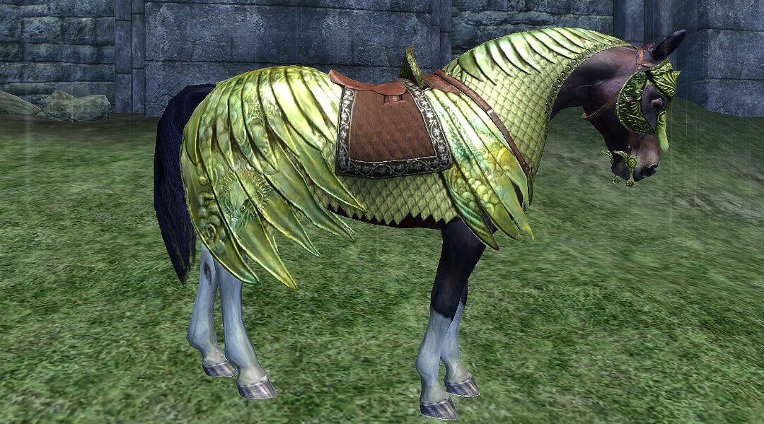 elder scrolls armadura de caballo dlc popular