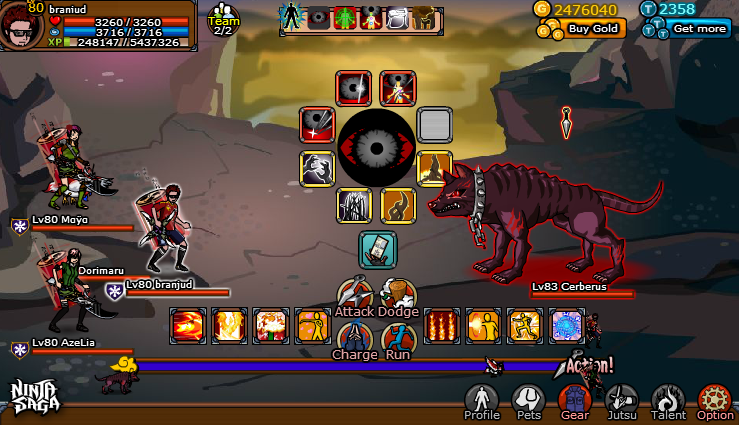 ninja saga screenshot