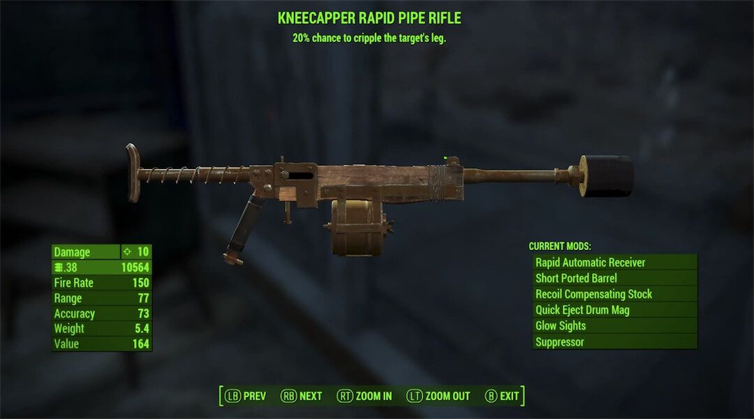 fallout 4 pipe rifle