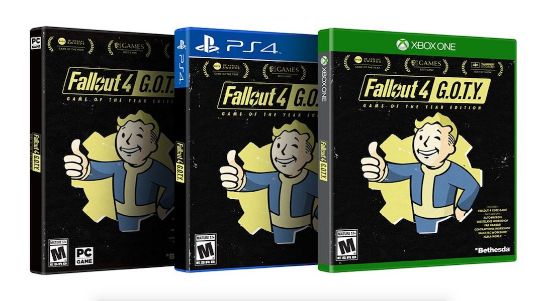difference between fallout 4 and fallout 4 game of the year edition