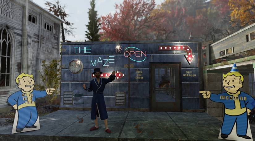 falllout 76 deathclaw maze camp