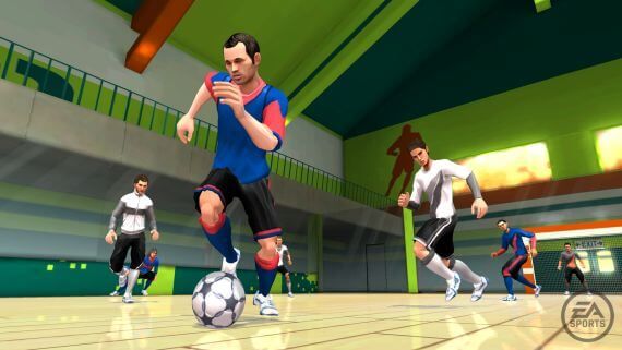 Andres Iniesta is taking his game to the street in FIFA 11 on Wii.