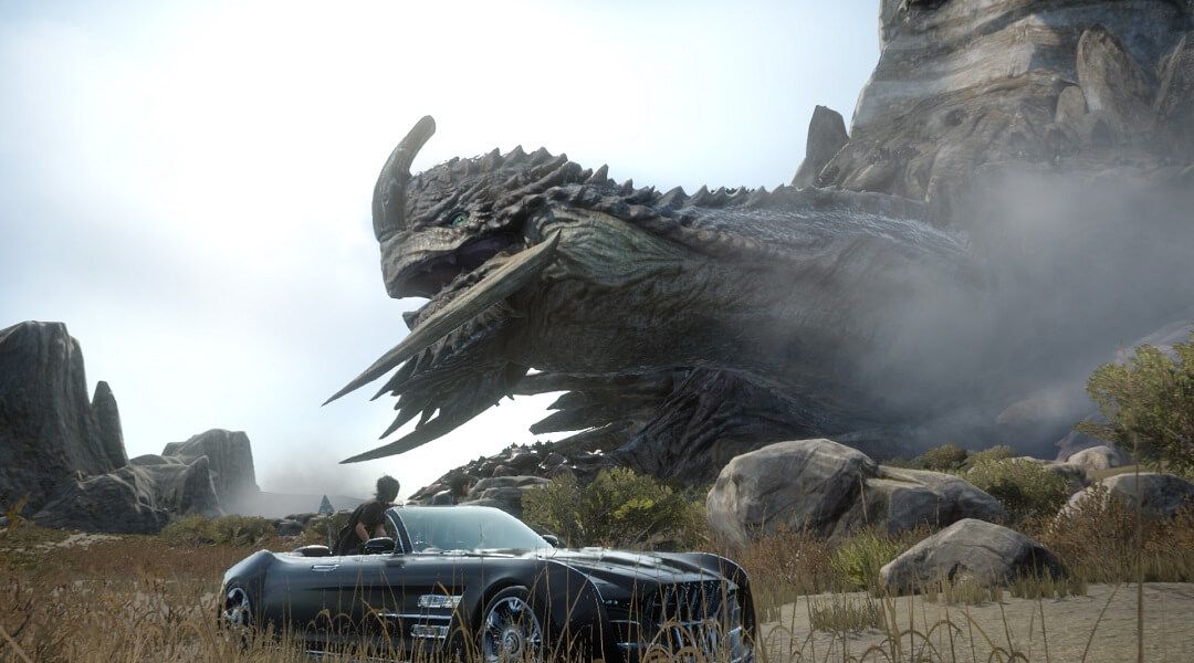 Final Fantasy 15: This is How the Airship Works - Final Fantasy XV car and monster