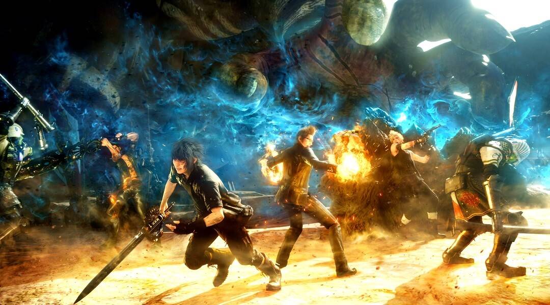 final fantasy 15 new magic combat gameplay weekly jump scan