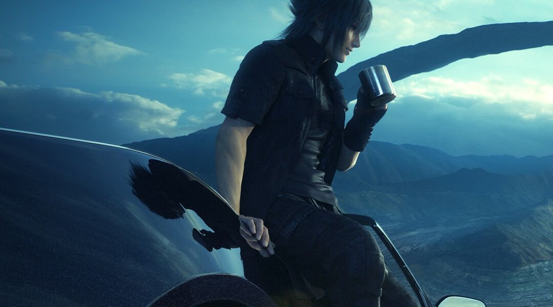 More Final Fantasy 15 Details Coming Next Month - Noctis leaning on car