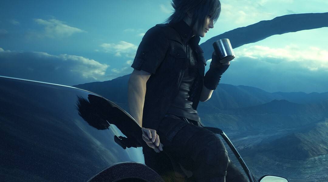 More Final Fantasy 15 Details Coming Next Month - Noctis leaning on car