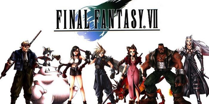 Final Fantasy 7 Release Date Announced for PS4 Port - Final Fantasy 7 logo and characters
