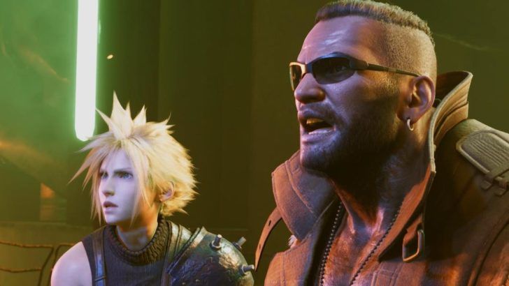 cloud and barret in ff7 remake