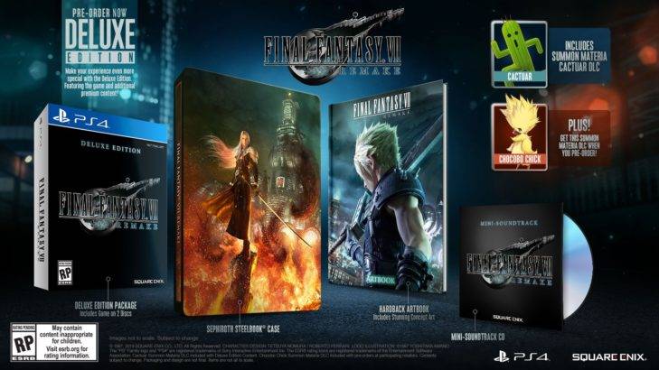 final fantasy 7 remake deluxe edition