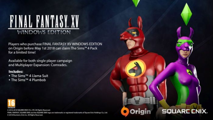 final fantasy xv windows edition sims pre-order bonus