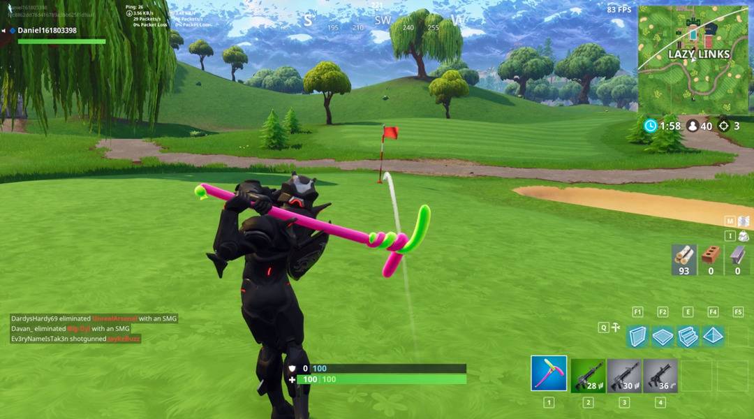 Fortnite How to Play Golf