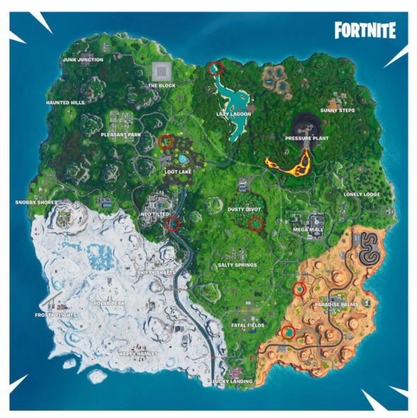 Fortnite Where to Find All Beach Party Locations