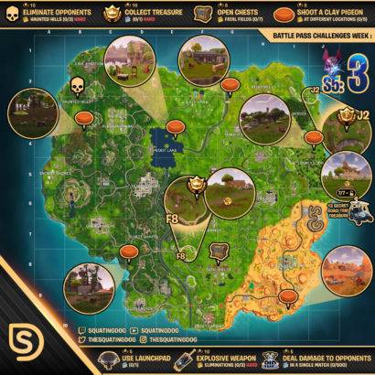 fortnite clay pigeon map