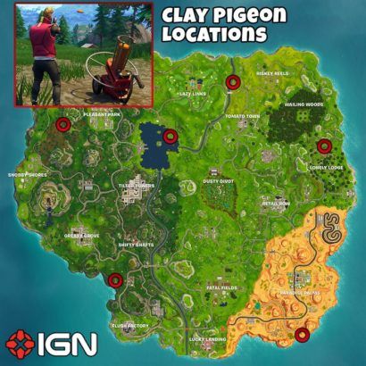fortnite map of clay pigeons