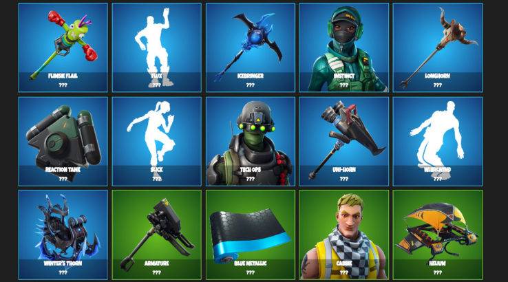 fortnite unreleased skins