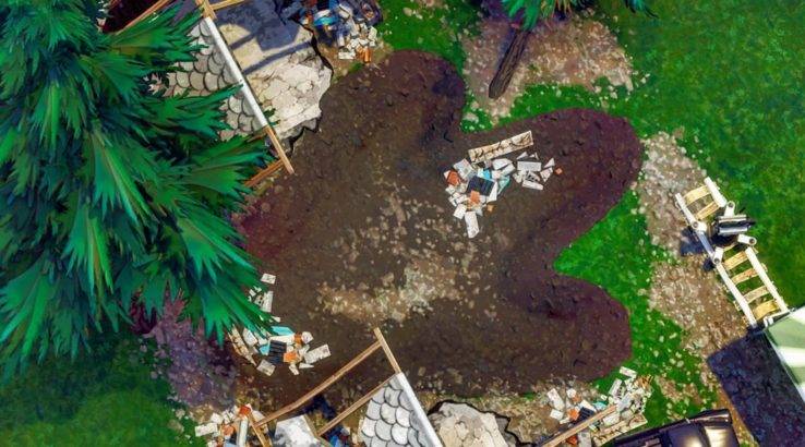 fortnite season 4 dinosaur footprint