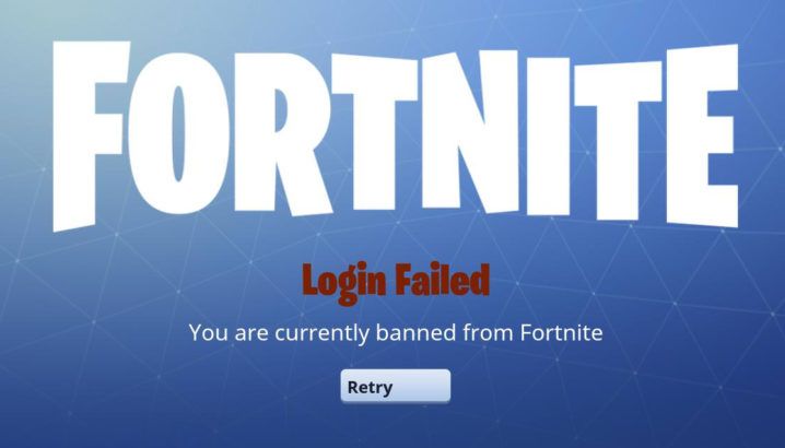 fortnite banned login