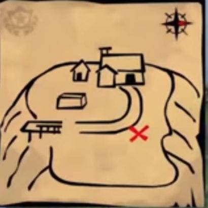 fortnite flush factory treasure map drawing