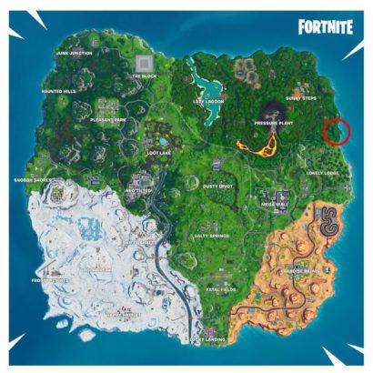 fortnite fortbyte 83 location map