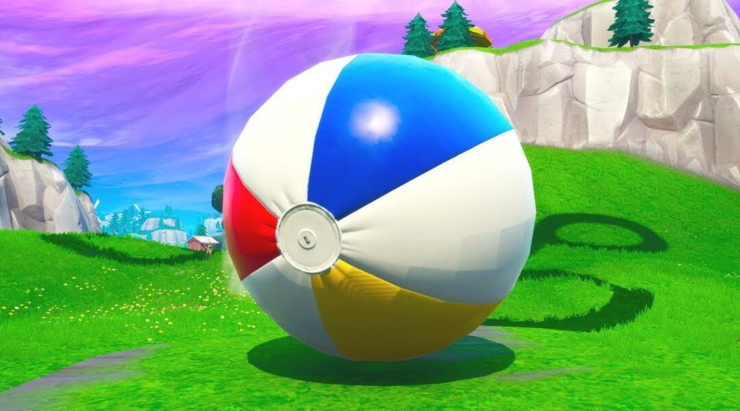 fortnite where to bounce giant beach balls