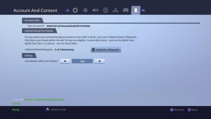 Fortnite Adding Gifting Feature in the Future