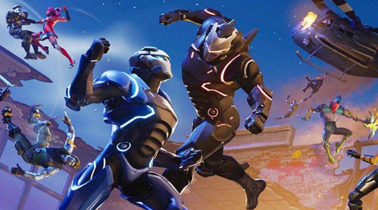Superheroes clashing in Fortnite Season 4