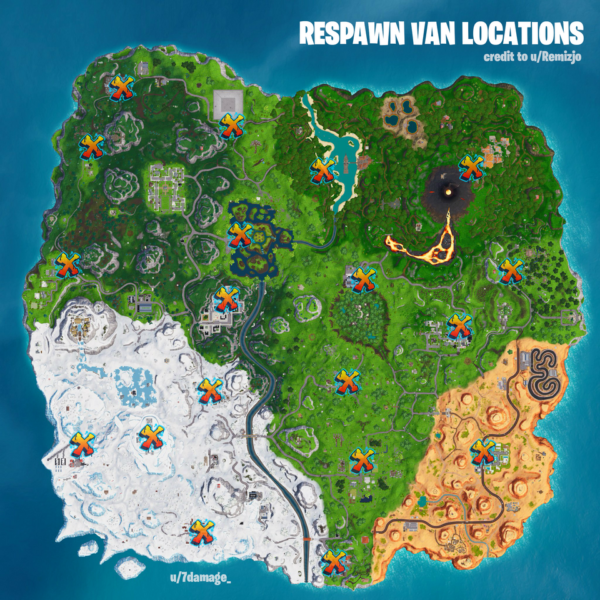 fortnite respawn van locations